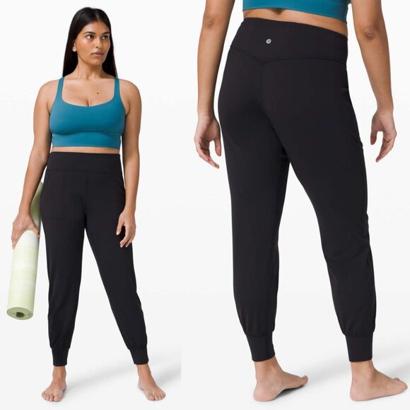 Lululemon Black Nulu High Rise Align Joggers 28" - Picture 1 of 5